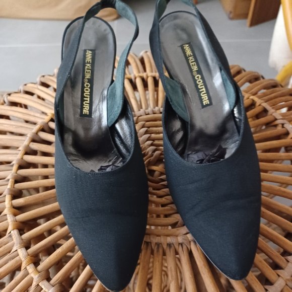 ANNE KLEIN COUTURE slingback, silk shoe Shoes - ANNE KLEIN COUTURE shoes